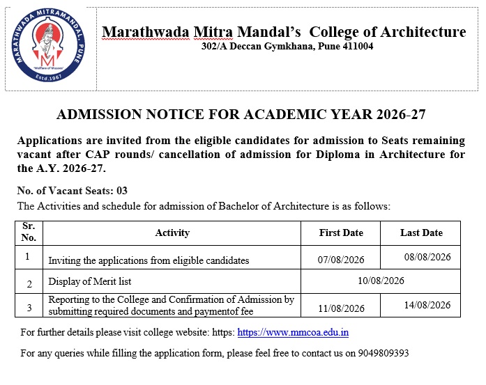 Admission Schedule